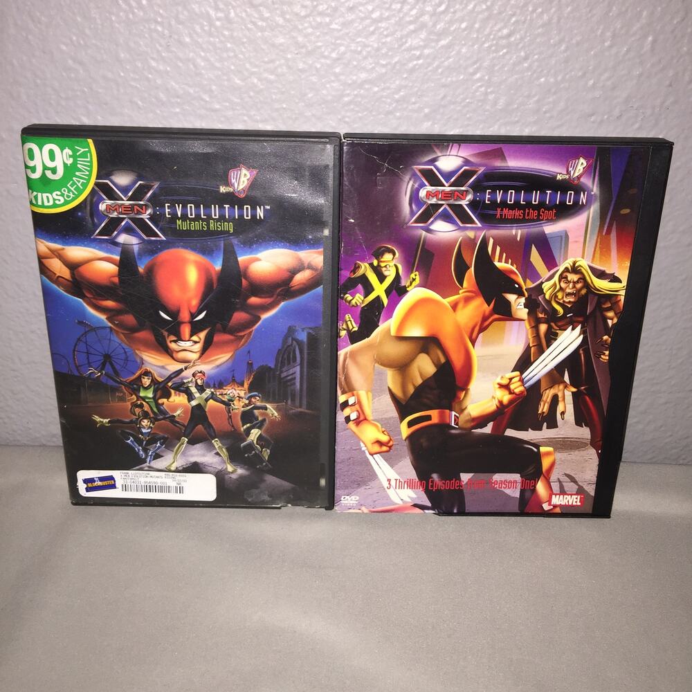 Dvd Used X-Men:Evolution X Marks The Spot / Mutants Rising Marvel Animation Lot